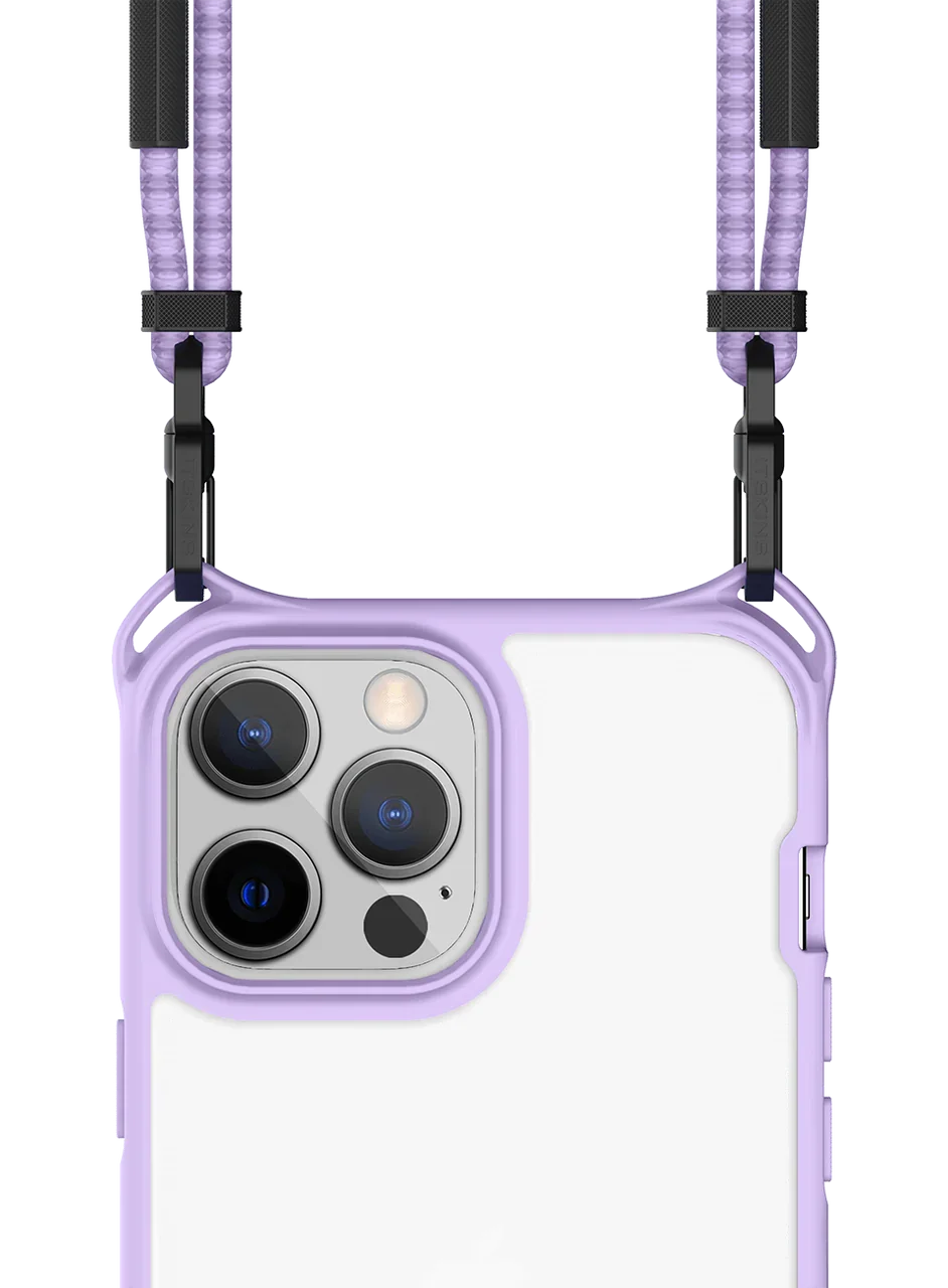 Itskins Hybrid Sling iPhone 13 Pro Cover - Light Purple - Tashqila Itskins Hybrid Sling iPhone 13 Pro Cover - Light Purple - Tashqila
